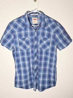 Levi's Men's Western Short-Sleeve Pearl Button-Up Shirt